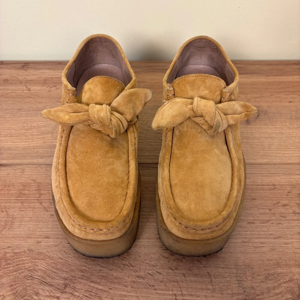 LOEFFLER RANDALL Tabitha Platform Chukka Boot Bracco Women Size 10 Suede Slip-On - Picture 4 of 13